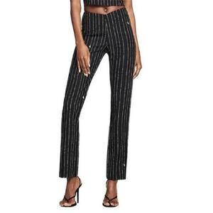 I.AM.GIA Dominique Pinstripe Logo Pants - Size S